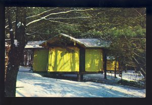 Sandisield, Massachusetts/MA Postcard, Shelter At Timber Trails, Girl Scout Camp