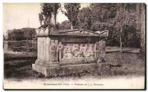 Old Postcard Ermenonville (Oise) Tomb of Rousseau