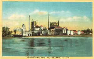 Vintage Postcard 1930 Mathieson Alkali Works Inc. Lake Charles Louisiana LA