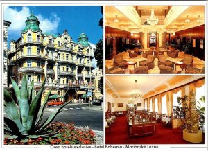 Marianske Lazne, Czech Republic  OREA HOTEL BOHEMIA  Lobby~Dining  4X6 Postcard