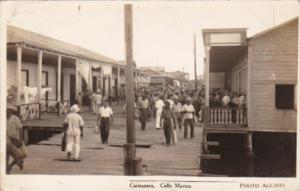 Cuba Caimanera Calle Marina Street Scene Real Photo