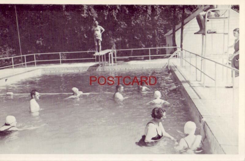 Scene in the Pool at Beacon Lodge Summer Camp for the Blind, Newton