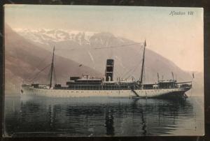 Mint Norway PPC Picture Postcard Kaakon VII Royal Navy Ship