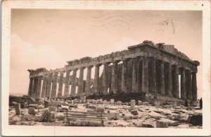 Greece Athens The Acropolis Vintage RPPC 09.23