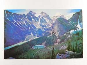 Lakes In The Clouds Lake Agnes Banff Nat .Park Canada Chrome Vintage Postcard