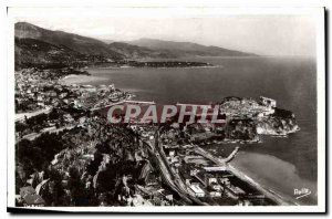 Old Postcard General view of the Monaco Principality of Cap Martin and the It...