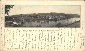 North Thetford Vermont VT Bird's Eye View c1905 Vintage Postcard