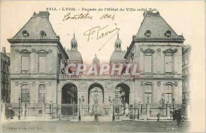 Old Postcard Lyon Facade of the City Hall East Coast