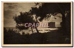 Old Postcard Cannes L & # 39ile Saint Honorat The old castle