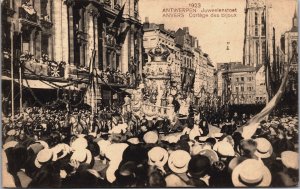 Belgium Antwerpen Juwelenstoet 1923 Praalwagens, Floats Antwerp Postcard C196