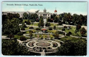 NASHVILLE, Tennessee TN ~ Grounds BELMONT COLLEGE ca 1910s  Postcard