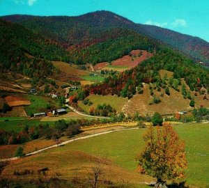 Maggie Valley North Carolina Nc Da US 19 Socco Divisorio Unp Vtg Cromo Cartolina