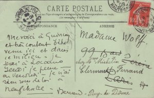 France Vesoul Vue sur Notre-Dame de la Motte Vintage Postcard C047