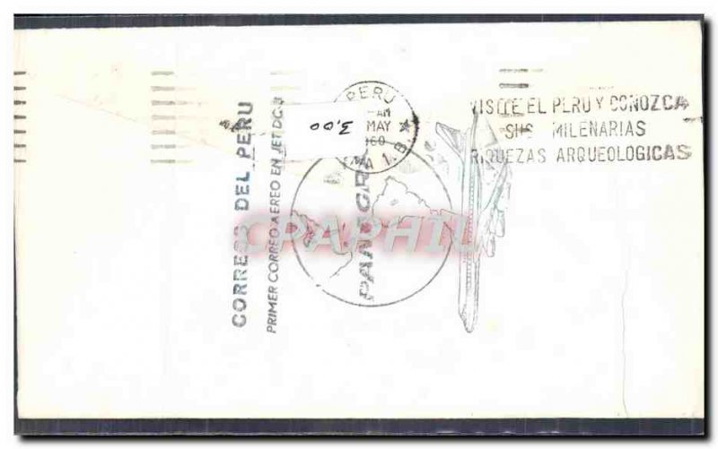 Letter USA 1st flight Lima Miami ti FAM5 Panagra May 3, 1960