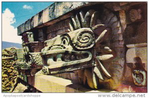 Mexico Teotihuacan Piramides De San Juan Feathered Serpent Head