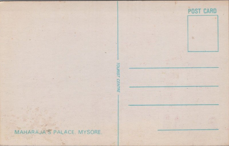 India Maharaja's Palace Mysore Vintage Postcard C024