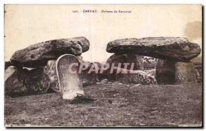 Old Postcard Carnac Dolmen Keryaval
