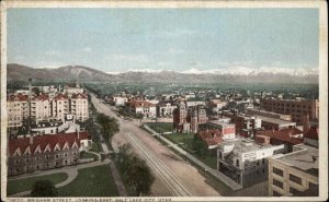 Salt Lake City Utah UT Brigham Street Detroit Pub c1910 Vintage Postcard