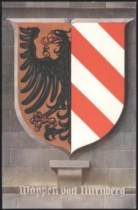 3rd Reich Germany Wappen von Nuernberg Reichsparteitag Koenigs Karten 111514