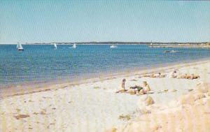 Rhode Island Greetings With Beach Scene