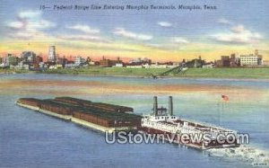 Federal Barge Line - Memphis, Tennessee TN Postcard