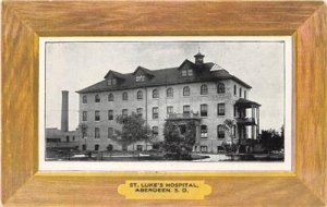 St. Luke's Hospital, Aberdeen, South Dakota ca 1910s Vintage Postcard