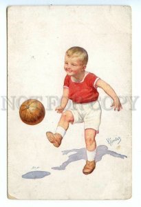 495029 FEIERTAG Soccer Football Vintage postcard BKWI