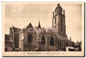 Old Postcard Bourg de Batz The Church