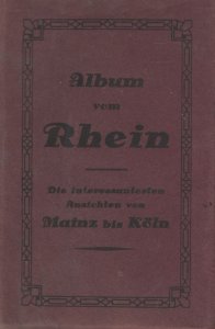 Album Vom Rhein Mainz Bin Koln Antique 18x German Ship Postcard Book