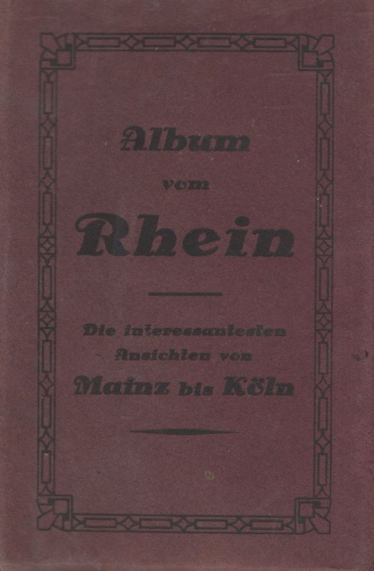 Album Vom Rhein Mainz Bin Koln Antique 18x German Ship Postcard Book
