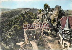 Postcard Modern High Barr the hotel and the rock