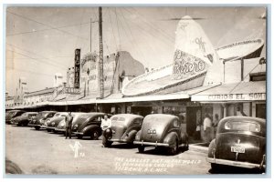 c1940's El Sombrero Curios Shop Tijuana Mexico RPPC Photo Unposted Postcard 