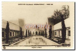 Old Postcard From Morocco Pavllon Paris International Colonial Exposition in ...