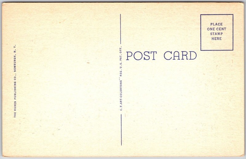 Paterson New Jersey NJ, Observatory Tower at Lambert Castle, Vintage Postcard