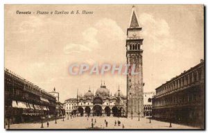 Old Postcard Italy Italia Piazza Venezia e basilica di S Marco