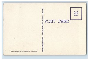 Vintage Wetumpka Alabama Postcard P96