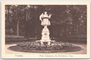 Vintage Potsdam Park Sanssouci Dresden Vase Postcard by Robert Hügel