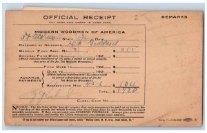 Des Moines Iowa IA Postal Card Modern Woodmen of America 1909 Posted Antique