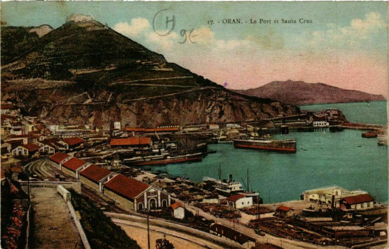 CPA AK Oran Le Port et Santa Cruz ALGERIE (748923)