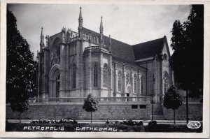 Brazil Petropolis Cathedral Vintage RPPC C124