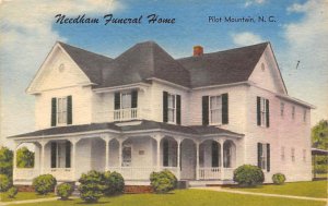 Funeral Home Post Card Needham Funeral Home Pilot Mountain, NC USA 1959