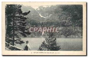 Orbey Old Postcard black lake and waterfall