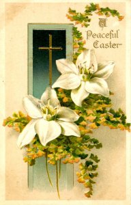 Greeting - Easter. (Winsch)    stained