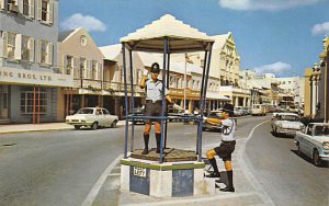 Policeman in Birdcage Hamilton Bermuda Postal used unknown 