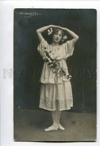 3074484 Mlle VALERSKA Russia BALLET Star DANCER Photo AUTOGRAPH