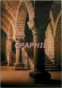 Modern Postcard Mont Saint Michel room of the north (twelfth century)