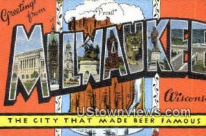 Milwaukee, Wisconsin,     ;     Milwaukee, WI Postcard