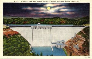 North Carolina Hiwassee Dam and Power House By Night