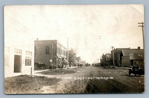 BLOOMING PRAIRIE MN MAIN STREET ANTIQUE REAL PHOTO POSTCARD RPPC