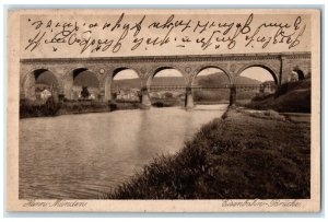 1921 Hann-Münden Railway Bridge Lower Saxony Germany Posted Postcard